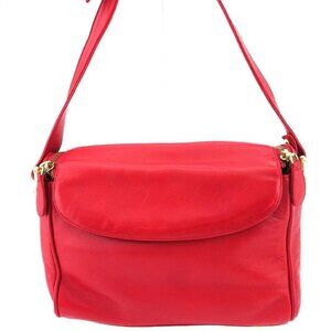 a.testoni Shoulder Bag Red gold Women Authentic secondhand